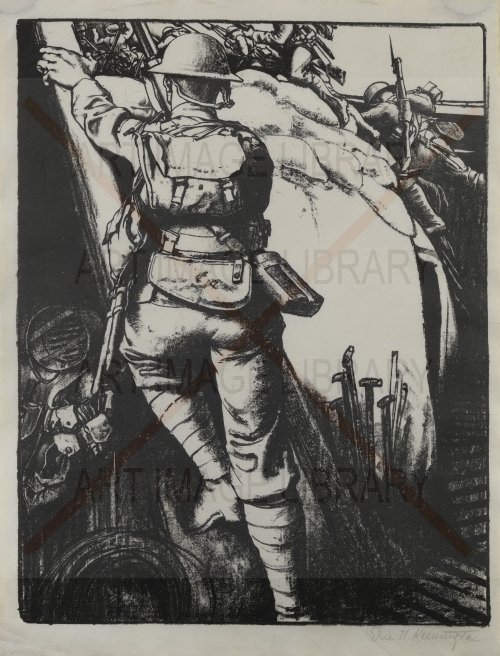 Image no. 3306: Making Soldiers (from The ... (Eric Henri Kennington), code=S, ord=0, date=1917